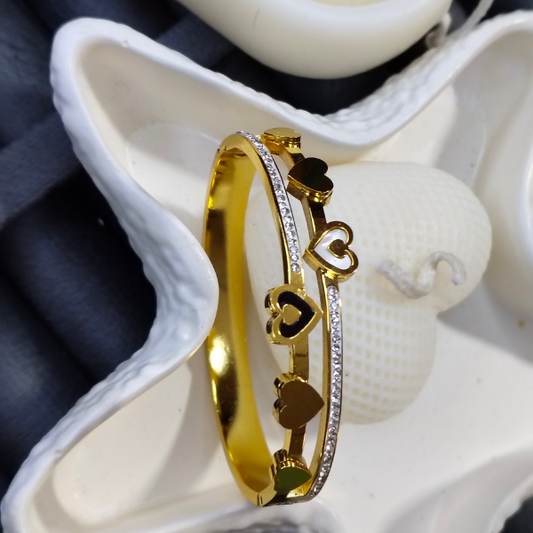 Trendy Kids Bracelet – 18K Gold Plated, Anti-Tarnish, Waterproof, Everyday Minimalist Jewelry (GOLD)
