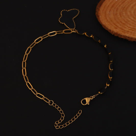 Butterfly Charms Chain Bracelet Gold Plated – Single Layer, Anti-Tarnish, Waterproof (GOLD)