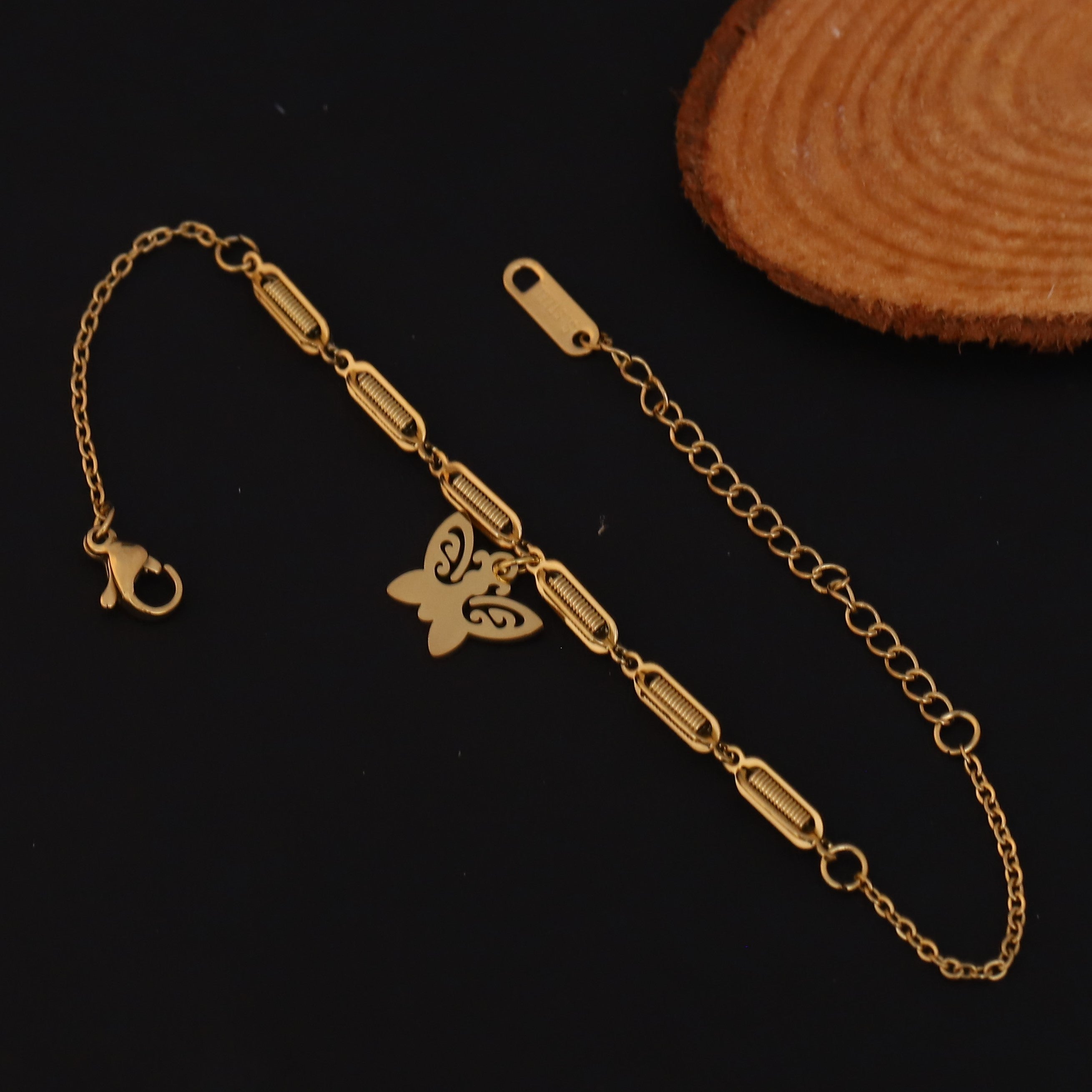 Butterfly Chain Bracelet Gold Plated – Single Layer, Anti-Tarnish, Waterproof(GOLD)