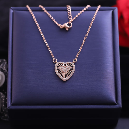 Heart Charm Gold Plated – Single Layer, Anti-Tarnish, Waterproof, Minimalist Style (GOLD)